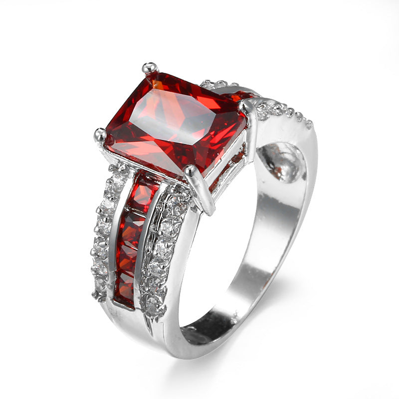 Anello Kassira Redmont Ruby - Tonalità Argento