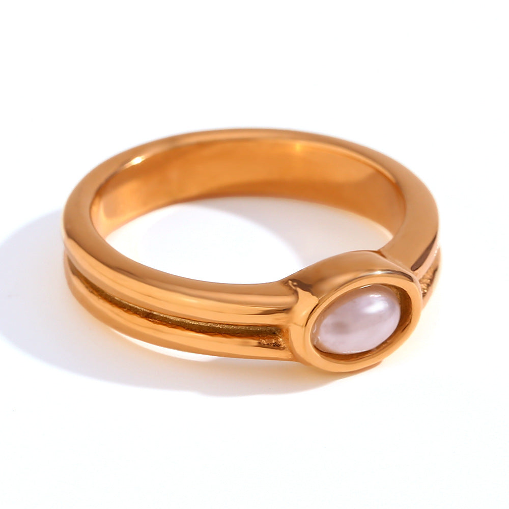 Anello Lunara Pearl | Colore Oro