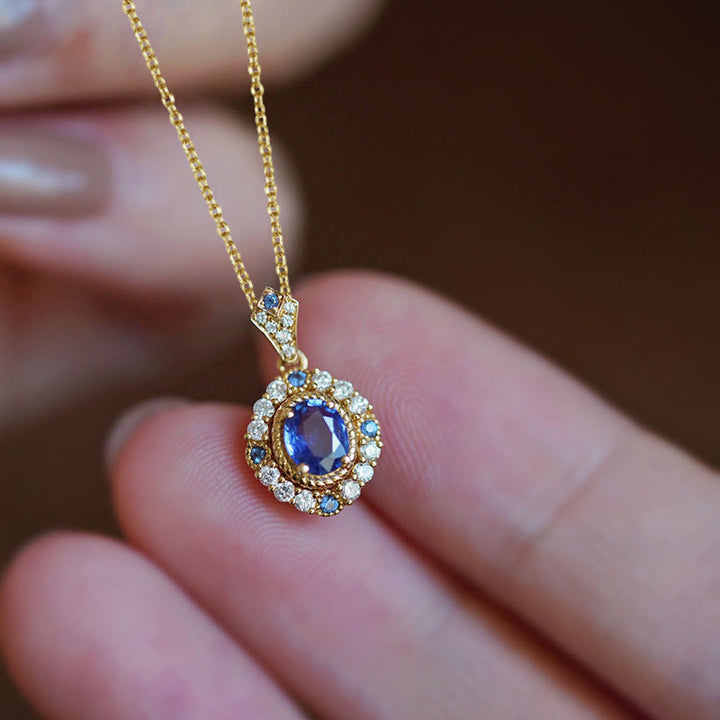 Collana a Pendente Celeste Royale | Oro