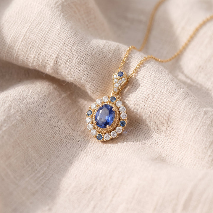 Collana a Pendente Celeste Royale | Oro