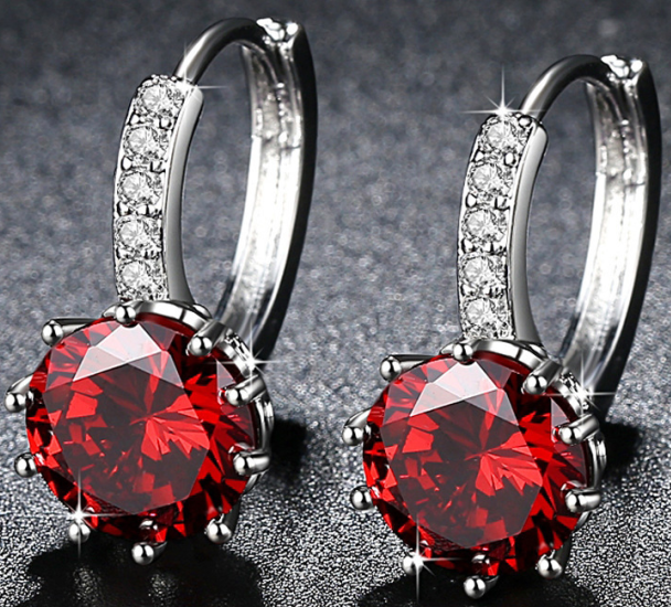 Orecchini Celira Orvane Ruby - In tonalità argento