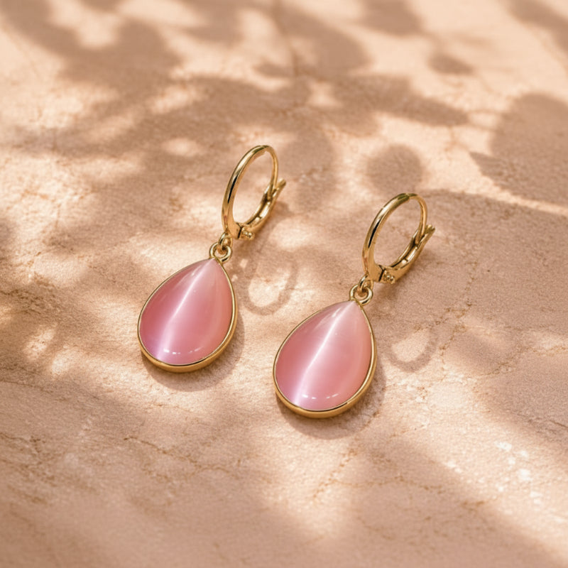 Orecchini a Goccia Rosa Squisiti