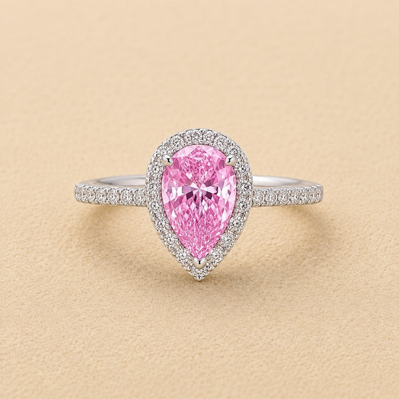 Anello Halo Rosa Senza Tempo