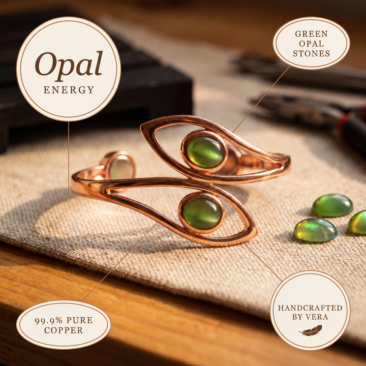 Bracciale in Rame Opale