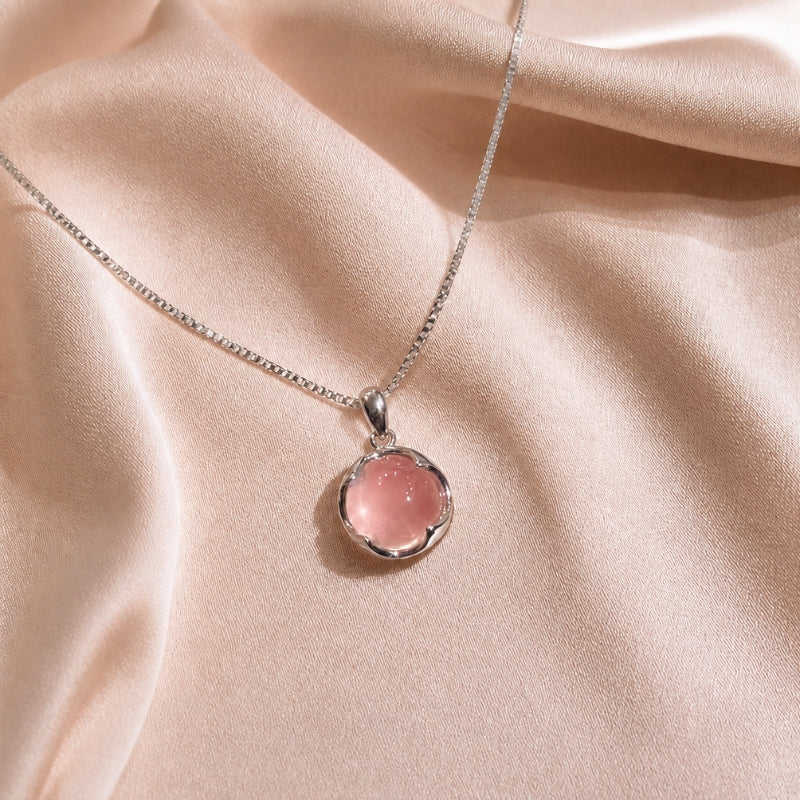Collana di Fiori di Ciliegio Rosa Elegante