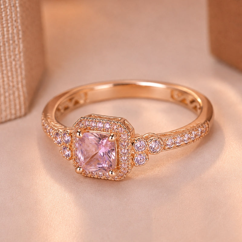 Anello Principessa Rosa Lucente
