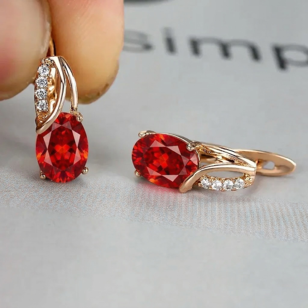Orecchini Veressa Ruberine Ruby - Tonalità Oro