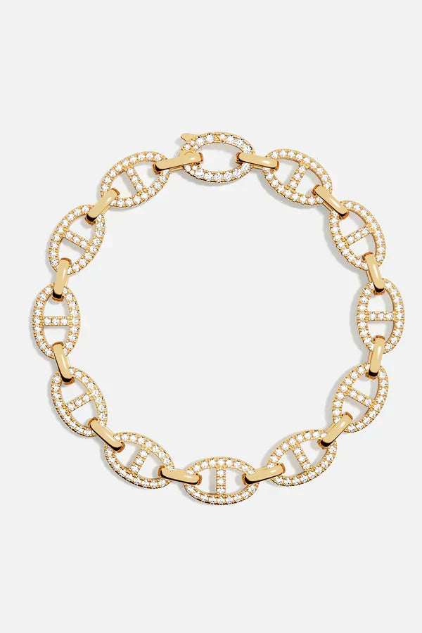 Bracciale a catena di lusso dorato