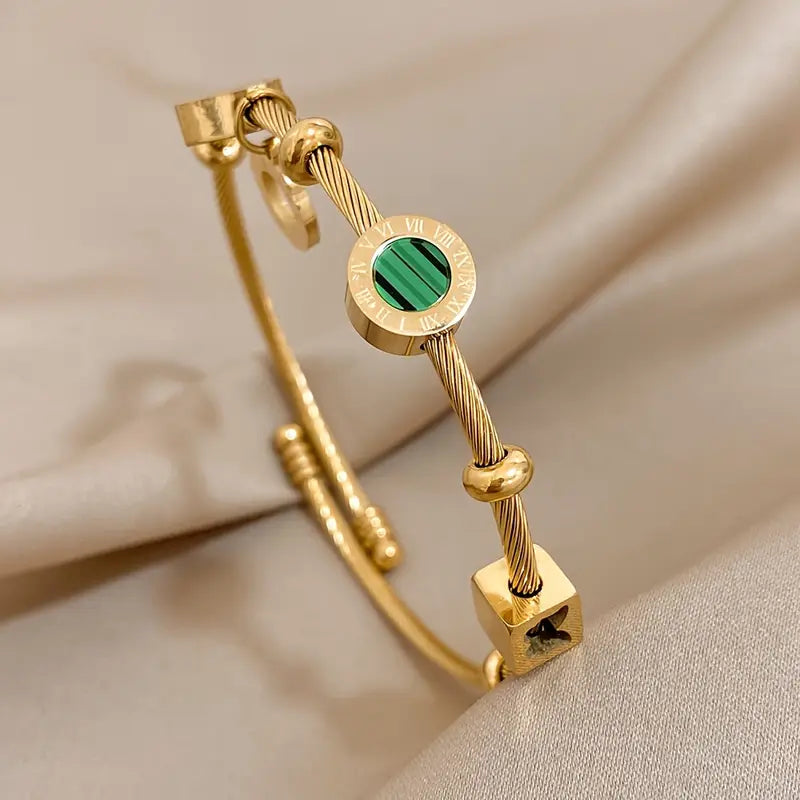 Bracciale Emerence Rousseau in smeraldo | Oro