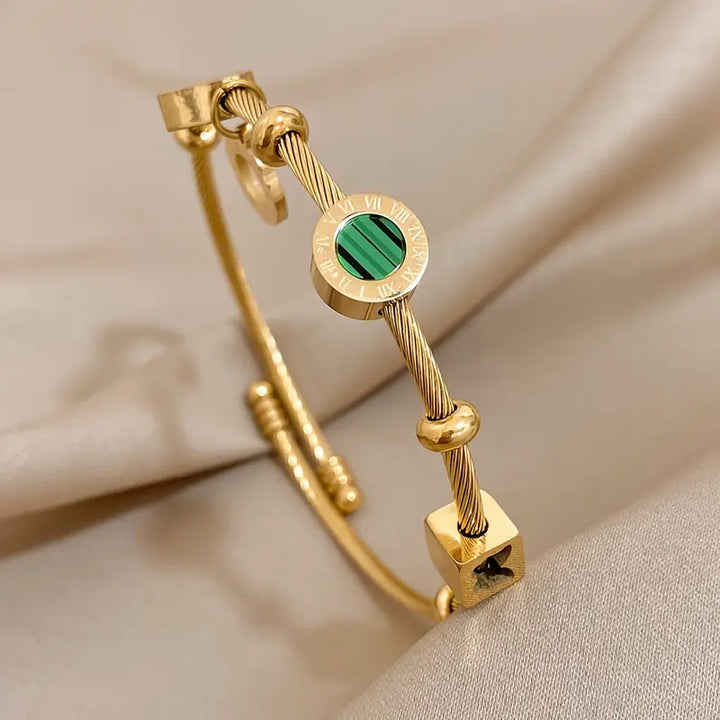 Bracciale Emerence Rousseau in smeraldo | Oro