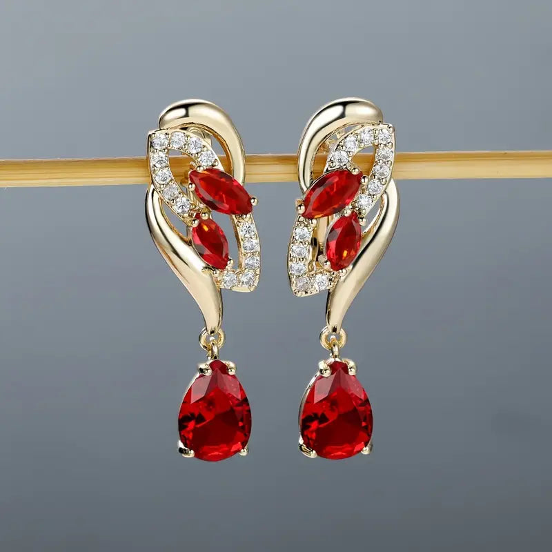 Orecchini Saphara Cindorelle Ruby - Dorati