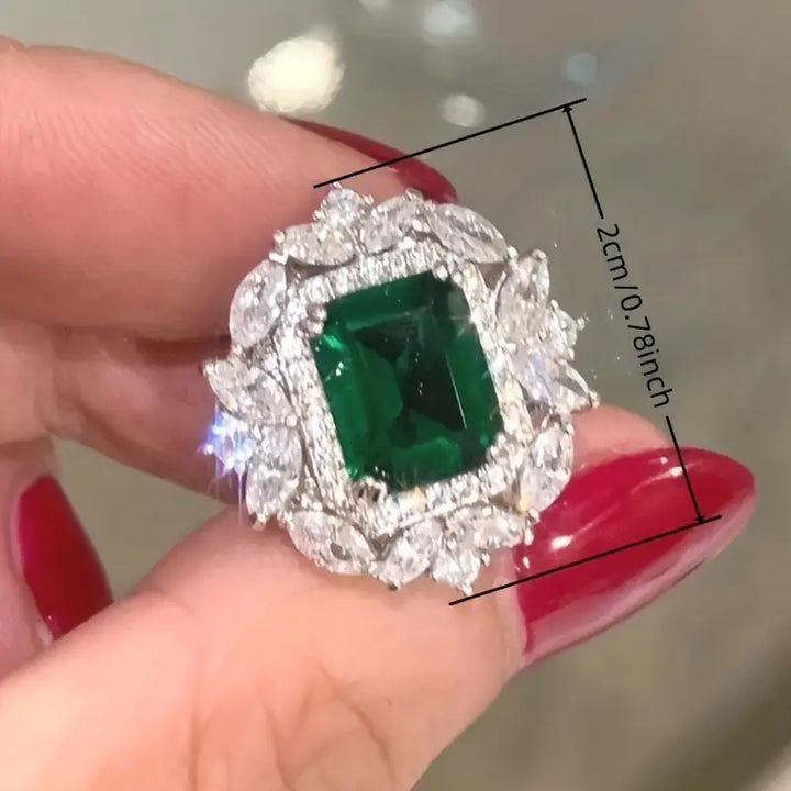 Orecchini corona di smeraldo