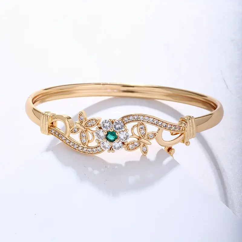Bracciale Isla Beaumont in smeraldo | Tonalità oro