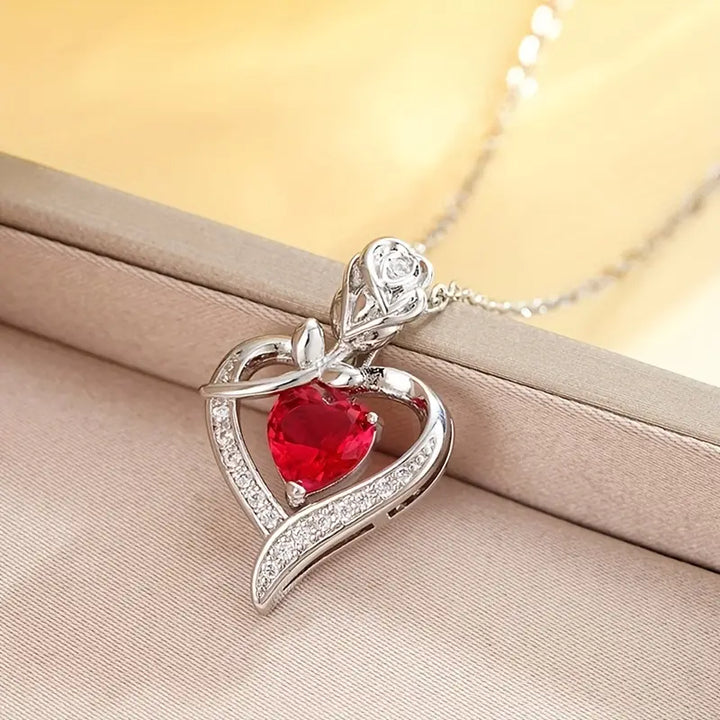 Collana Rosira Emberveil in Rubino - Argento
