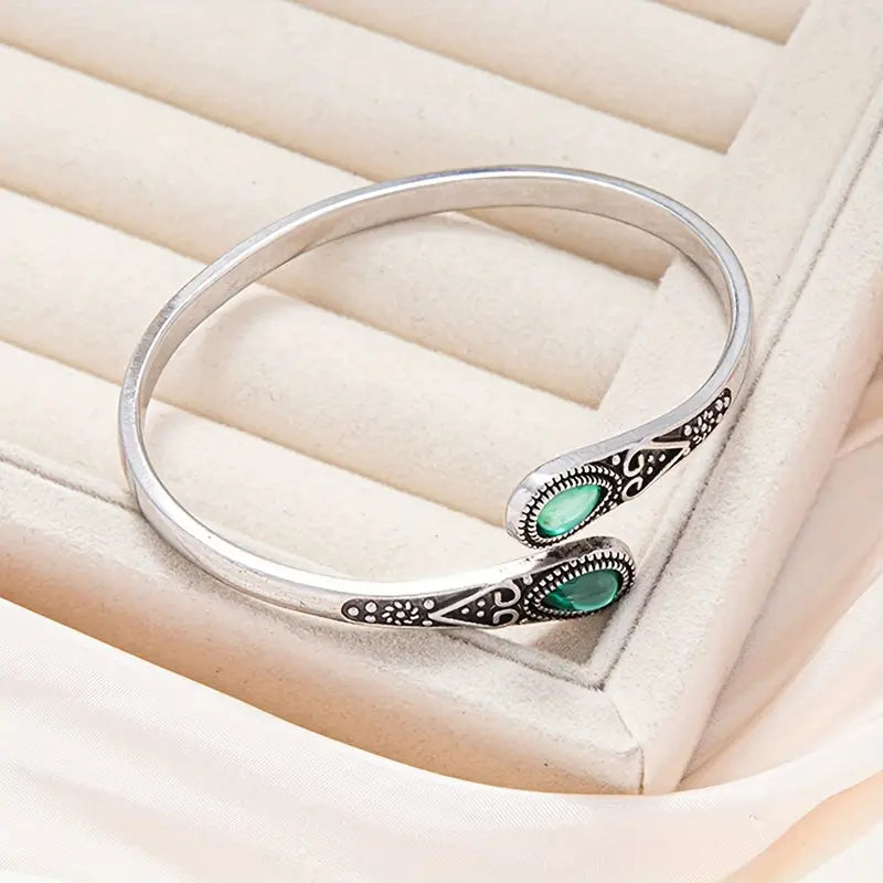 Bracciale in Smeraldo Esmeralda Devereux | Tonalità Argento