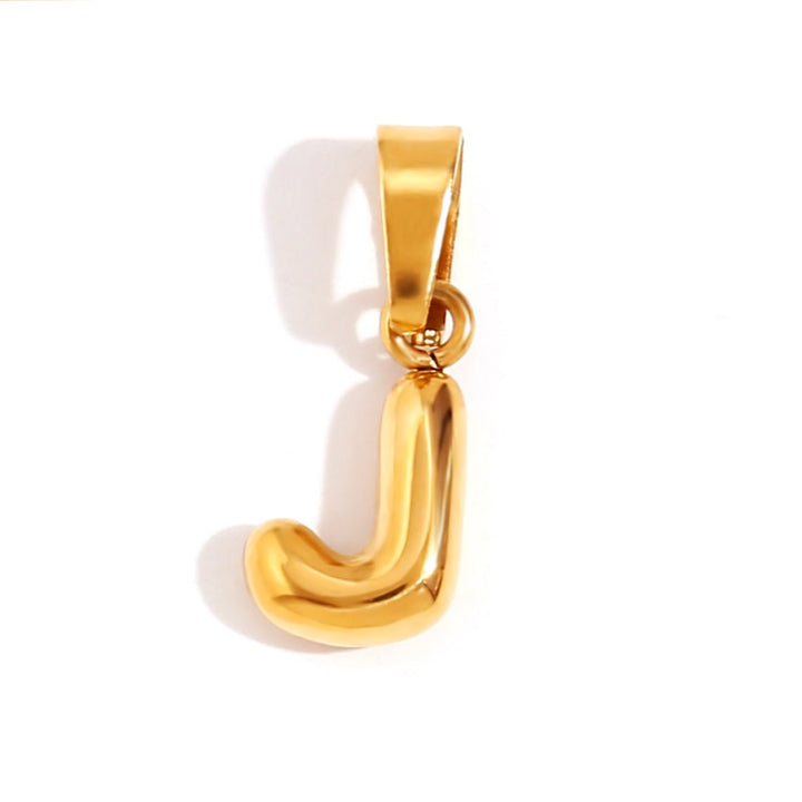 Collana sofisticata con lettera a bolle