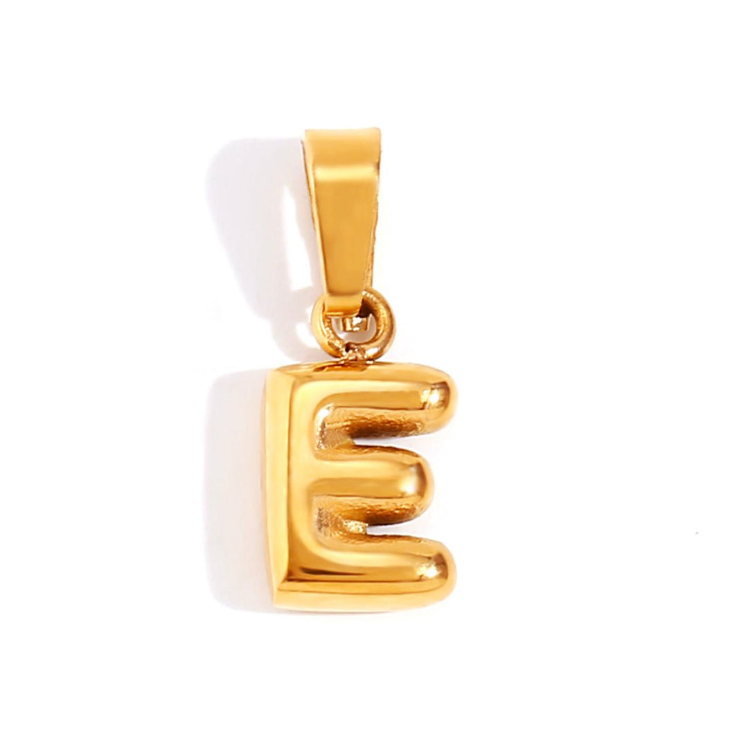 Collana sofisticata con lettera a bolle