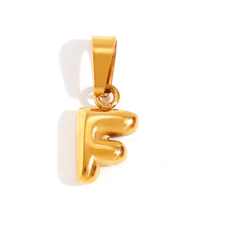Collana sofisticata con lettera a bolle