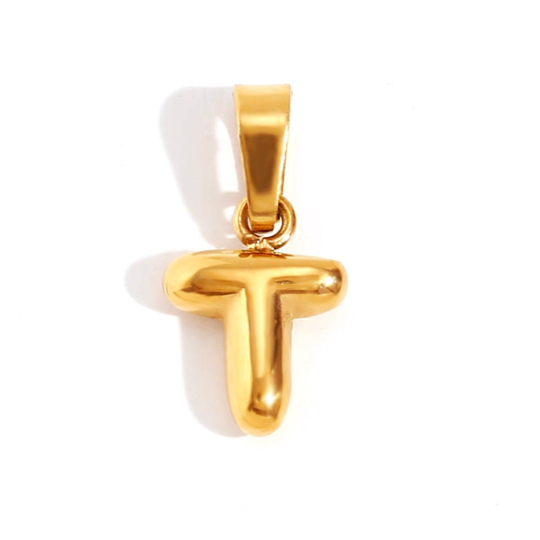 Collana sofisticata con lettera a bolle