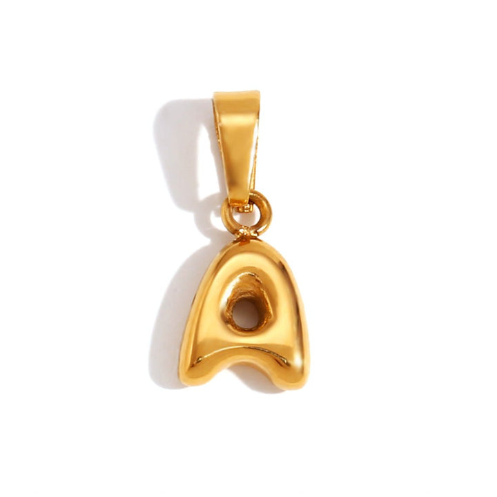 Collana sofisticata con lettera a bolle