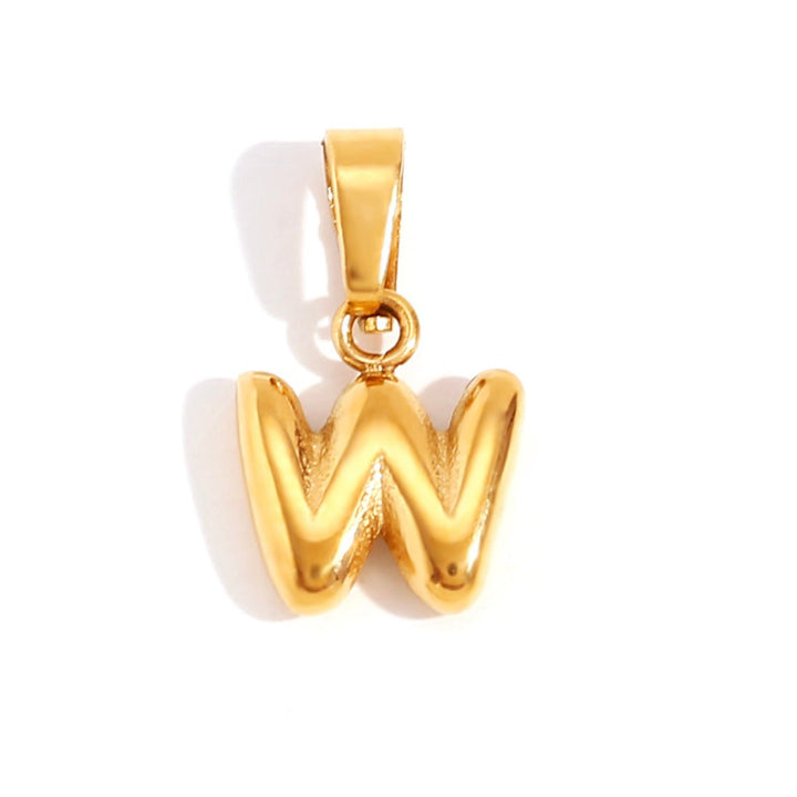 Collana sofisticata con lettera a bolle
