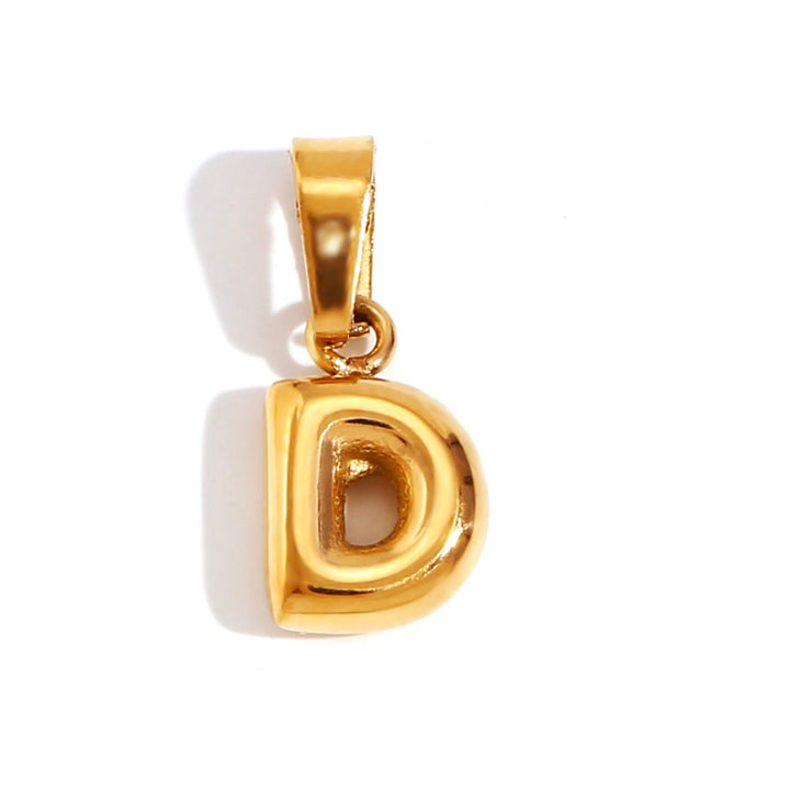 Collana sofisticata con lettera a bolle