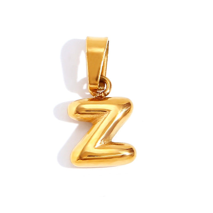Collana sofisticata con lettera a bolle