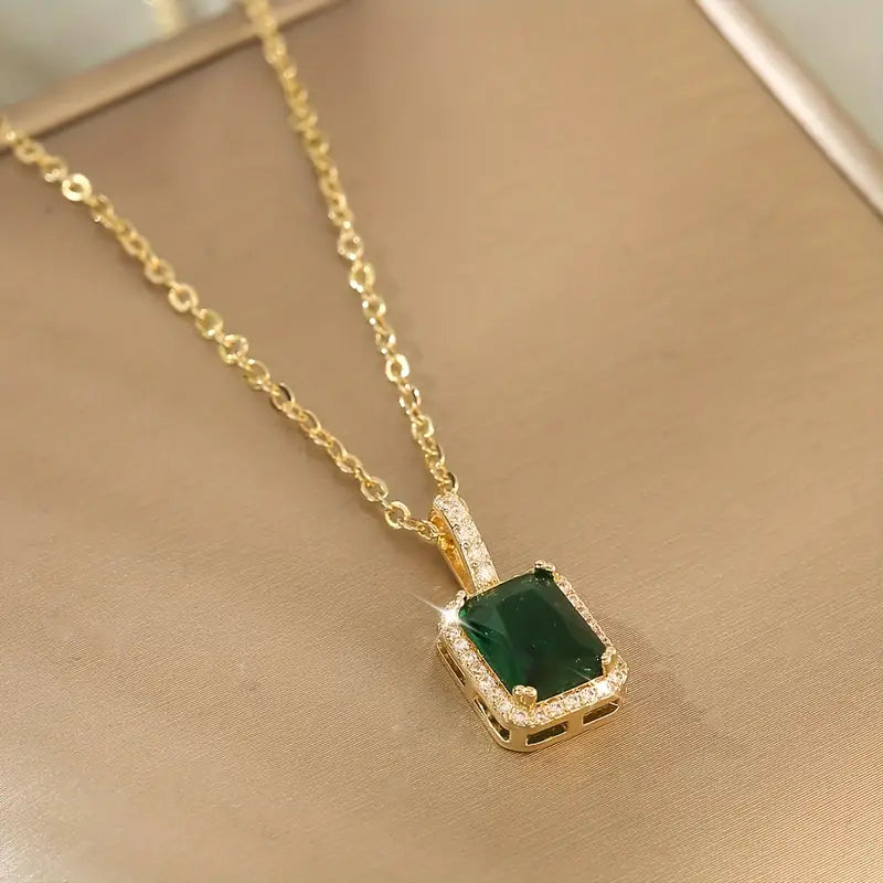 Collana Zarela Fontayne in Smaraldo | Tonalità Oro