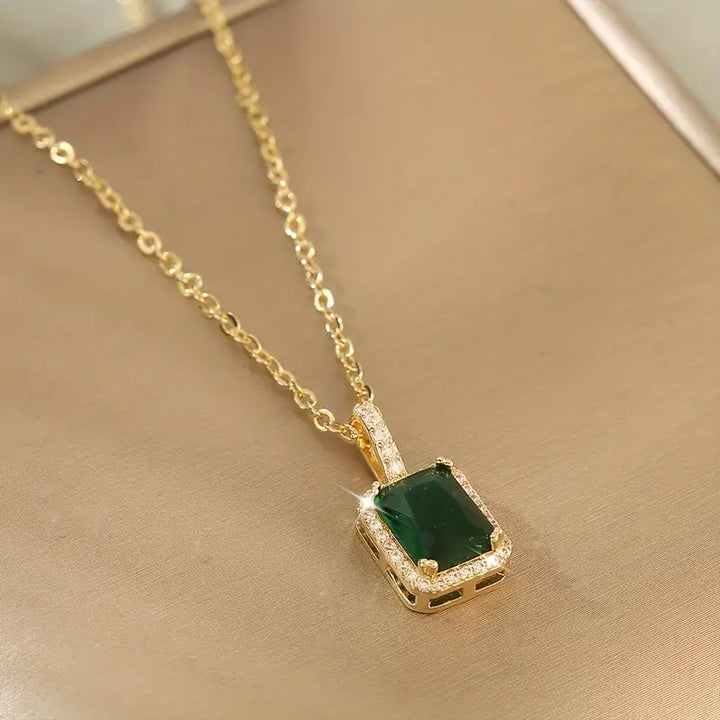 Collana Zarela Fontayne in Smaraldo | Tonalità Oro