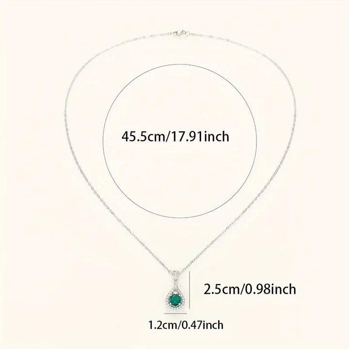 Collana con smeraldo