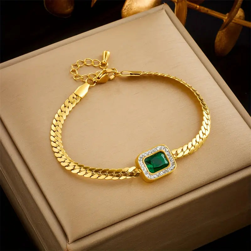 Bracciale Orielle Verdaska in Smaraldo | Tonalità Oro