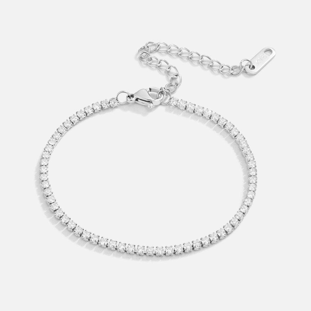Bracciale da tennis in argento Cordelia