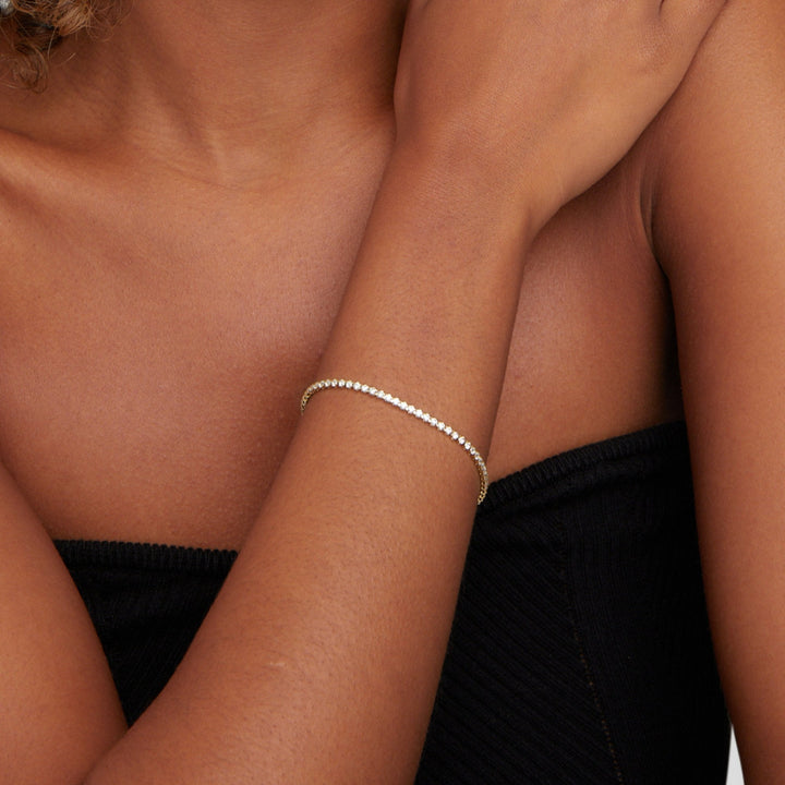 Bracciale da tennis in argento Cordelia