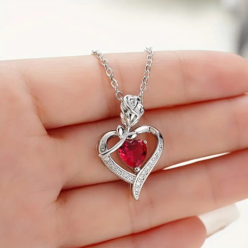 Collana Rosira Emberveil in Rubino - Argento