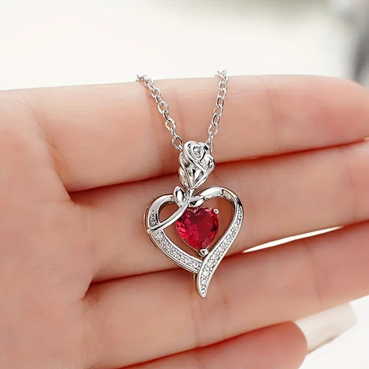 Collana Rosira Emberveil in Rubino - Argento