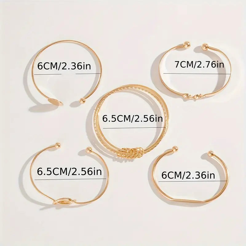 Set bracciale Eleganza Intrecciata | Oro