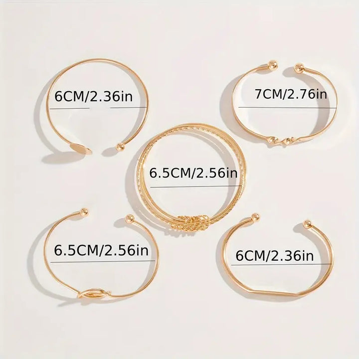 Set bracciale Eleganza Intrecciata | Oro