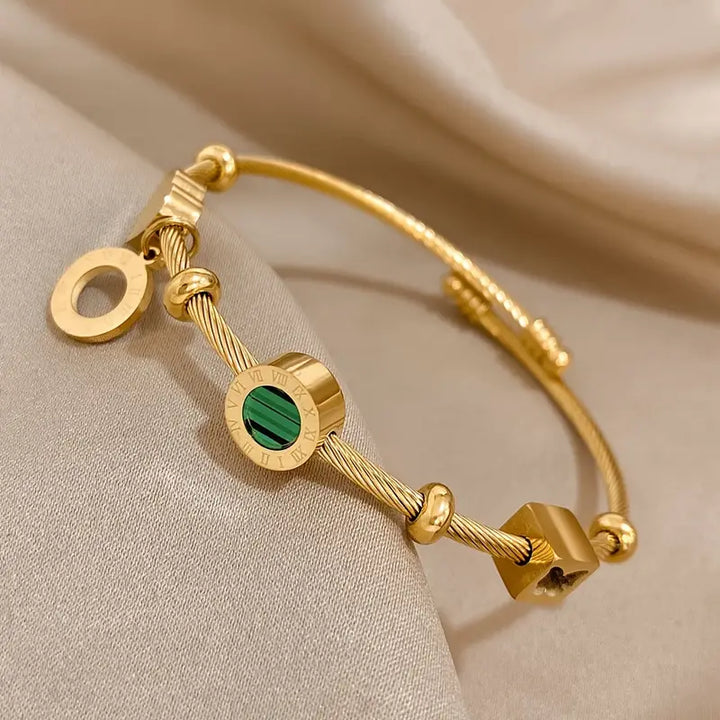 Bracciale Emerence Rousseau in smeraldo | Oro