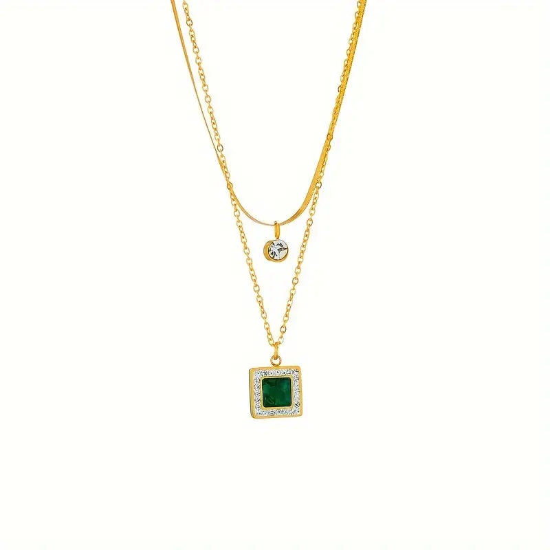 Collana Tirena Valeure in smeraldo | Tonalità oro