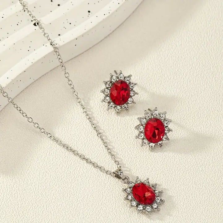 Set di gioielli Katya Ruberyn Ruby - Colore Argento