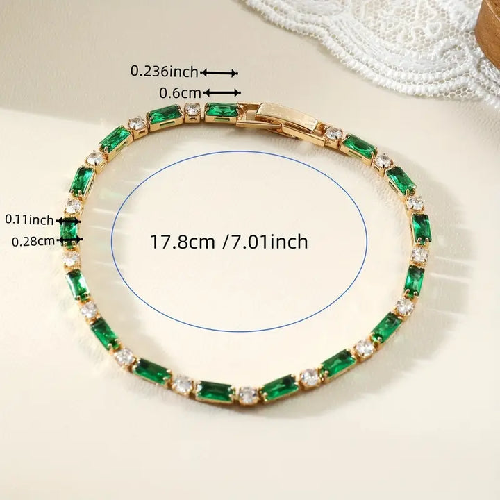 Bracciale verde smeraldo