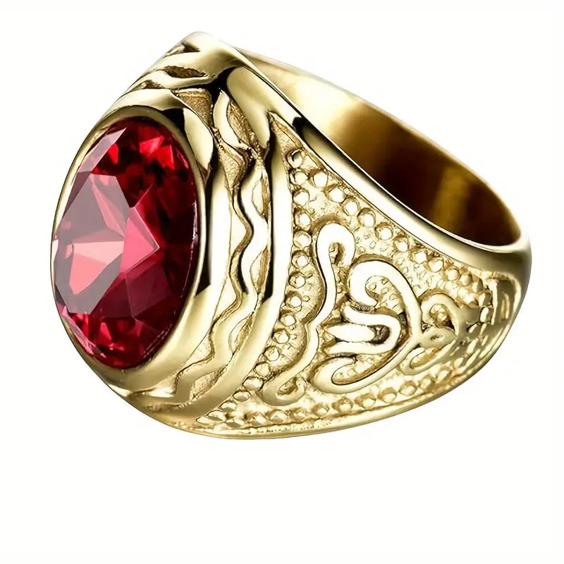Anello Ravelle Sangris Ruby - Tonalità Oro