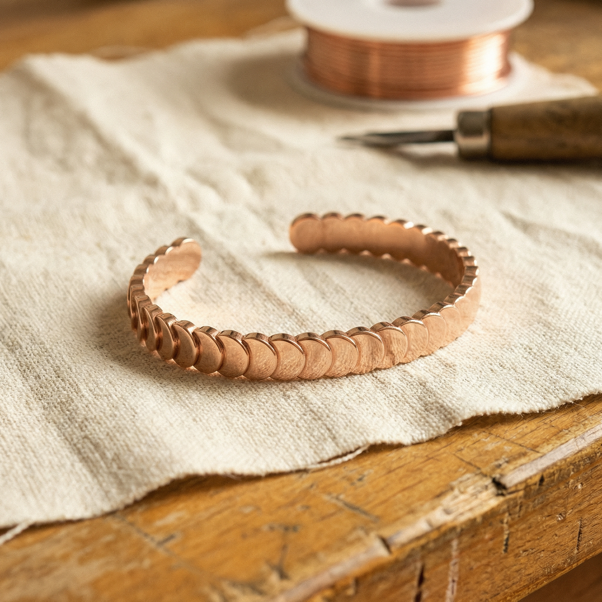 Bracciale in rame Marea