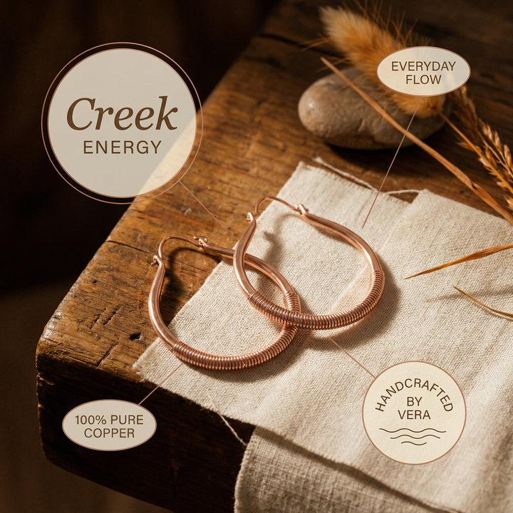 Orecchini in Rame Creek