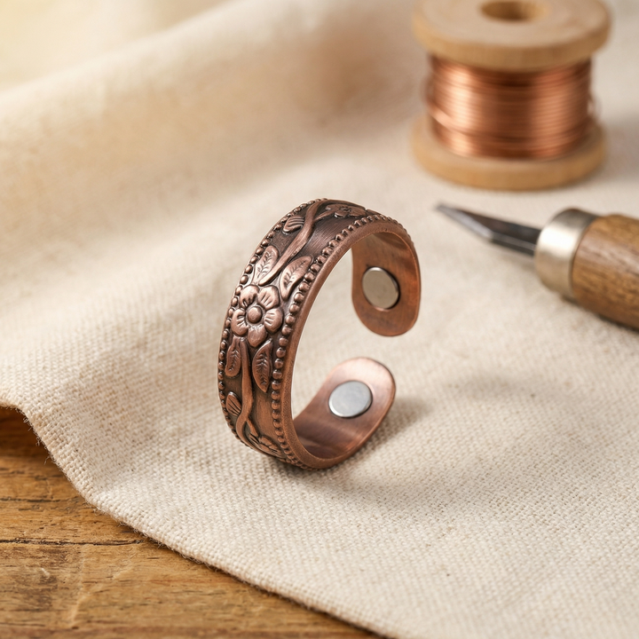 Anello in Rame a Petali
