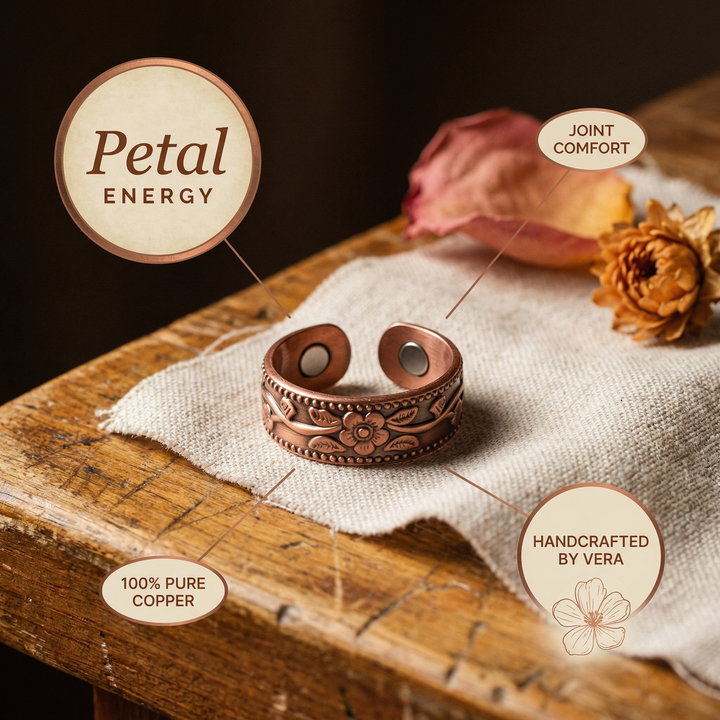 Anello in Rame a Petali