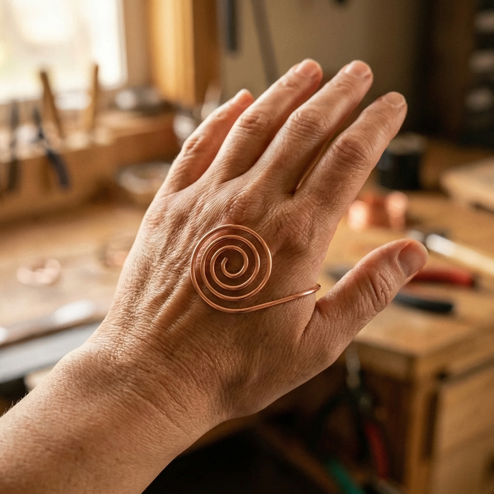 Flusso Spirale di Rame per Mano
