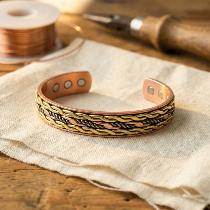 Bracciale in Rame Intrecciato