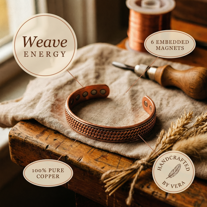 Bracciale in Rame Wave