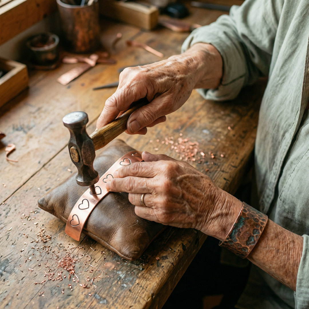 Bracciale in Rame Hearth